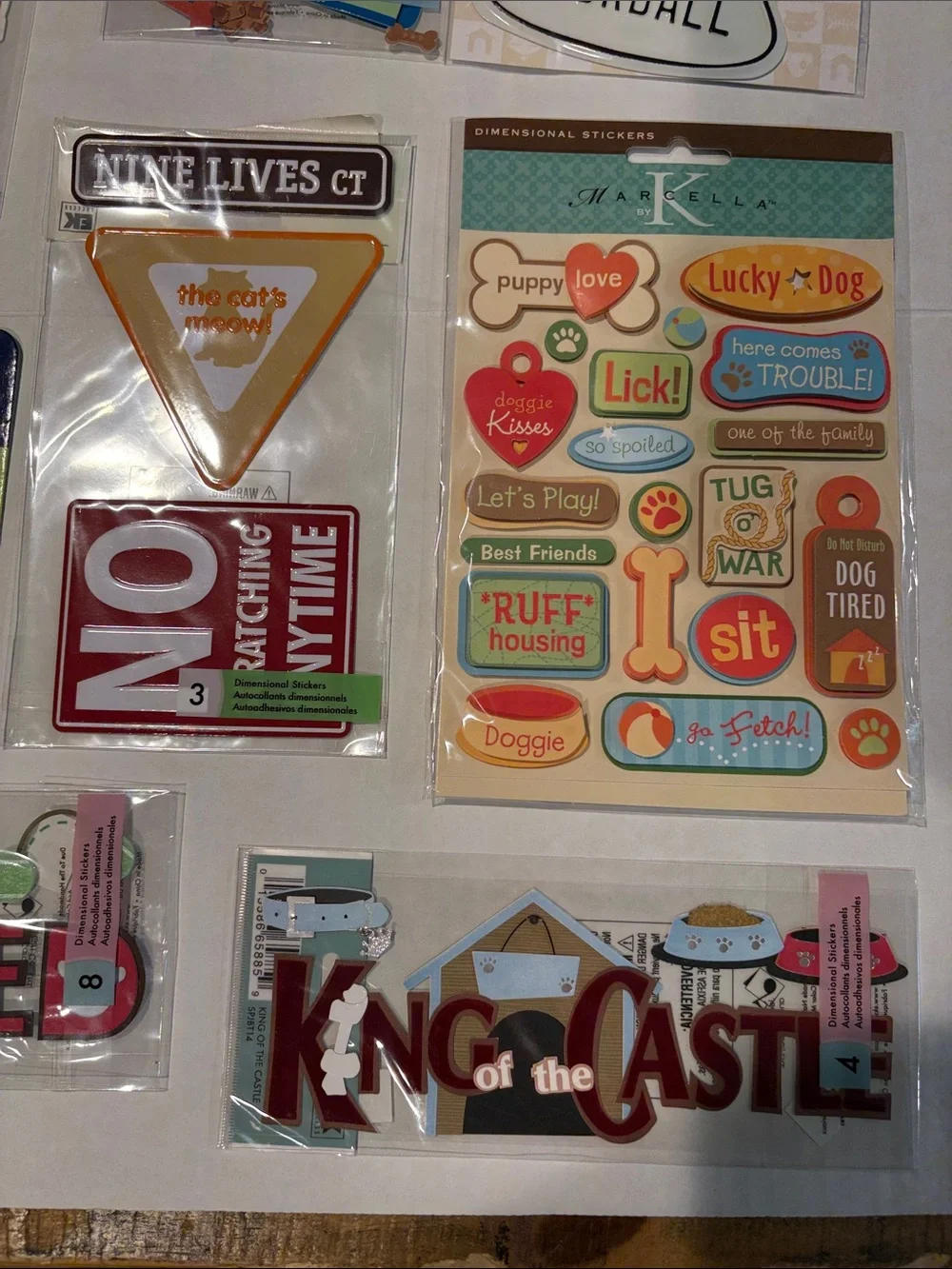Scrapbooking Assorted Dog-Themed Stickers and Embellishments - Multicolor lot 11